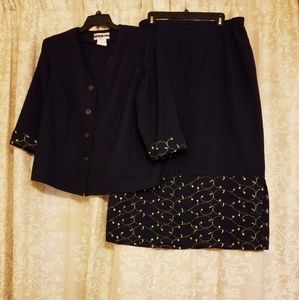 2 PC skirt jacket set